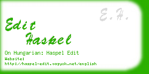 edit haspel business card